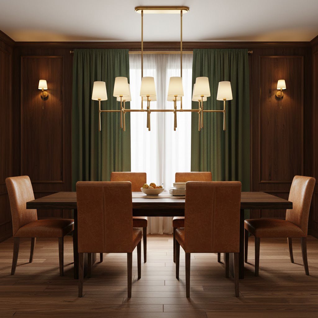 Rhodes Double Linear Chandelier - Cyran Lamps