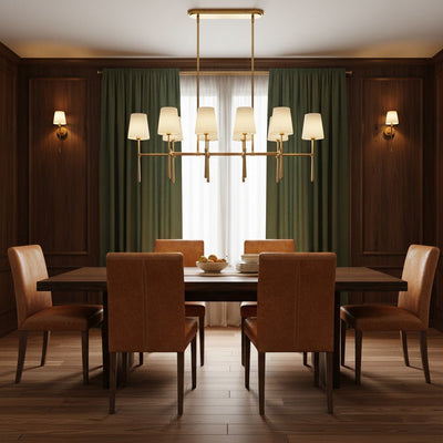 Rhodes Double Linear Chandelier - Cyran Lamps