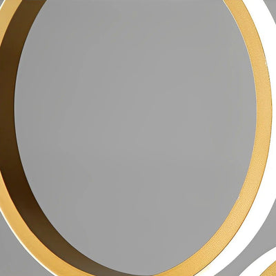 Ring Staircase Chandelier Light Gold LED Ceiling Light - Cyran Lamps