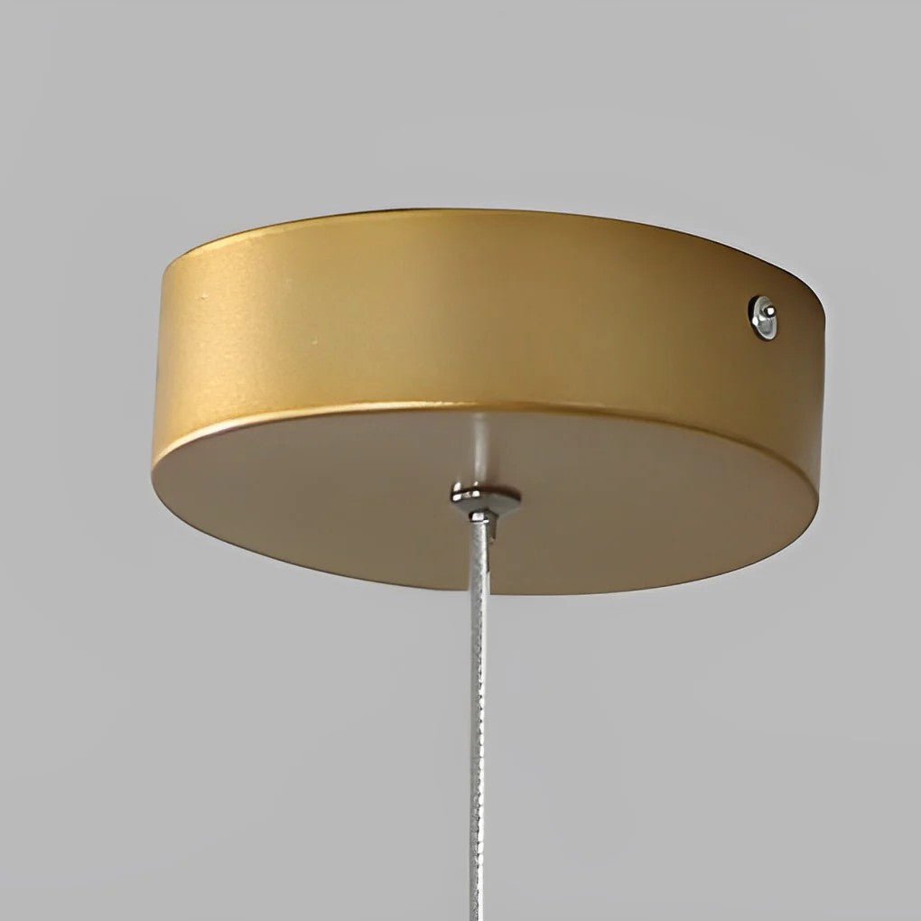 Ring Staircase Chandelier Light Gold LED Ceiling Light - Cyran Lamps