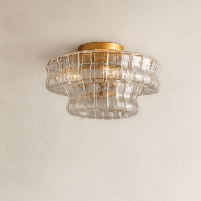 Riviera 20" Flush Mount Chandelier - cyranlamps