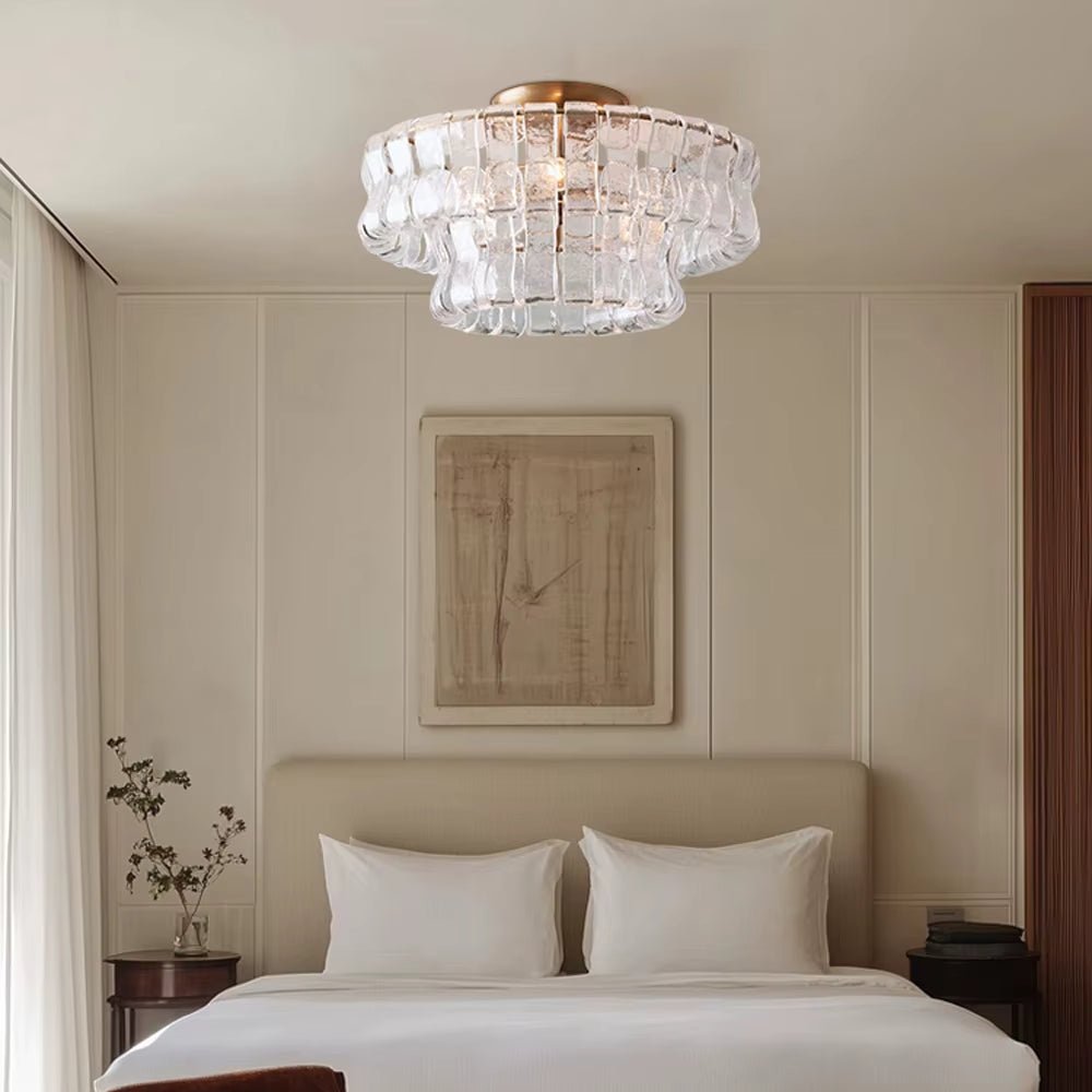 Riviera 20" Flush Mount Chandelier - cyranlamps
