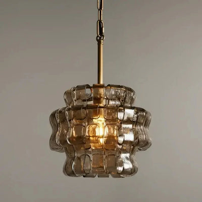 Riviera Smoke Glass Pendant Light - cyranlamps