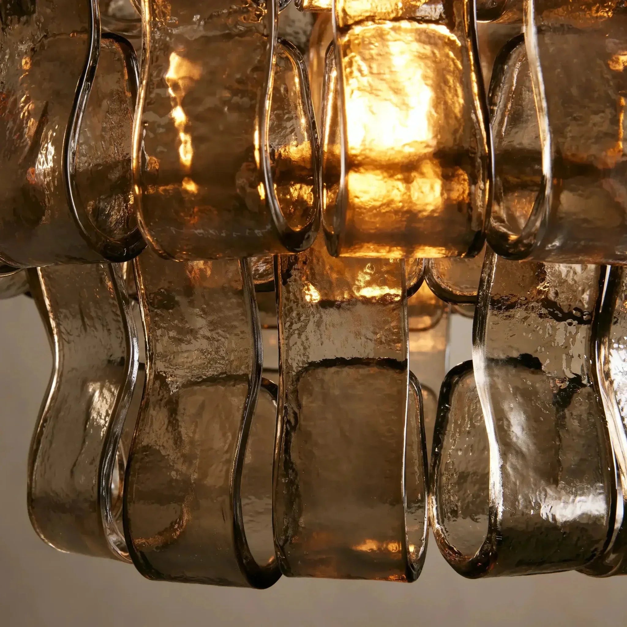 Riviera Smoke Glass Pendant Light - cyranlamps