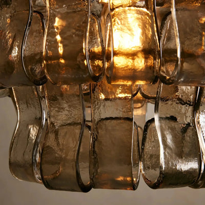 Riviera Smoke Glass Pendant Light - cyranlamps