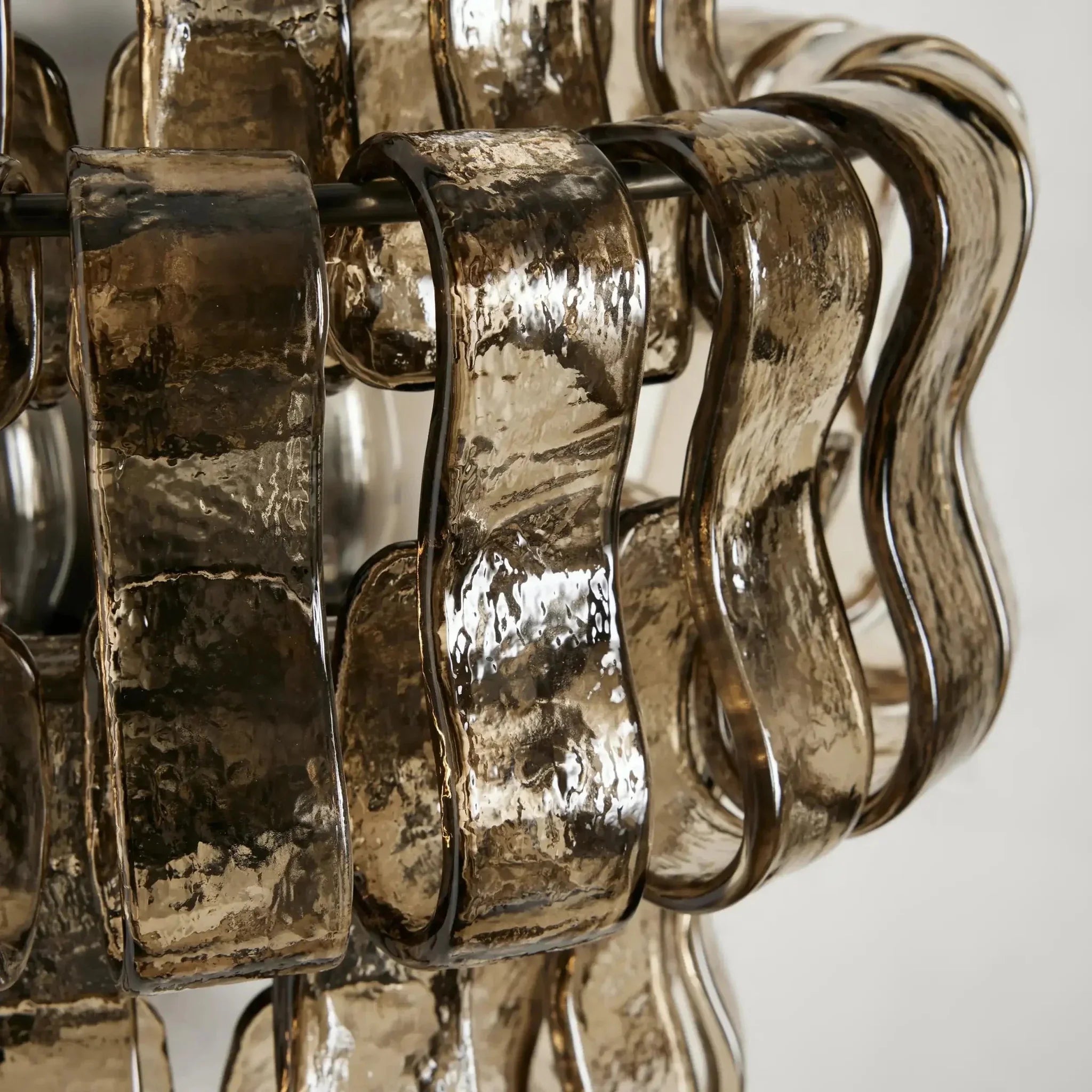 Riviera Smoke Glass Sconce - cyranlamps