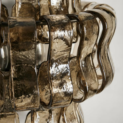 Riviera Smoke Glass Sconce - cyranlamps