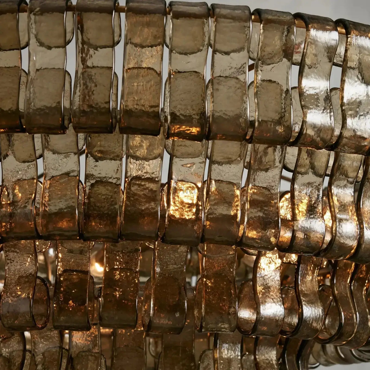 Riviera Smoked Glass Modern Chandelier - cyranlighting