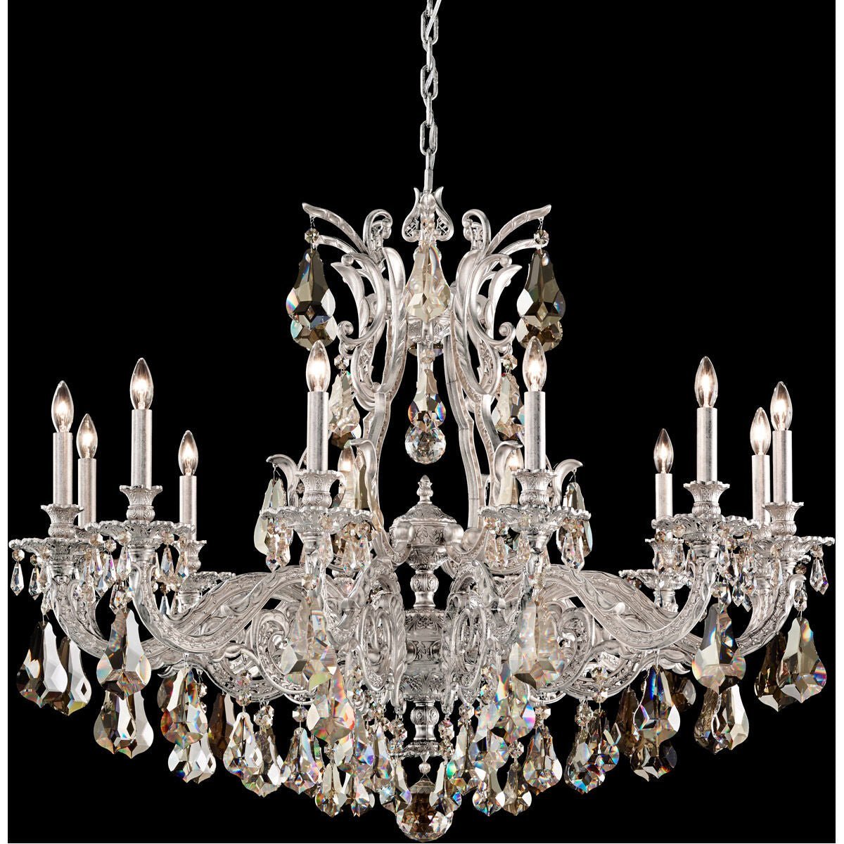 Saphie 12 Light Chandelier Heirloom Bronze Heritage - cyranlamps