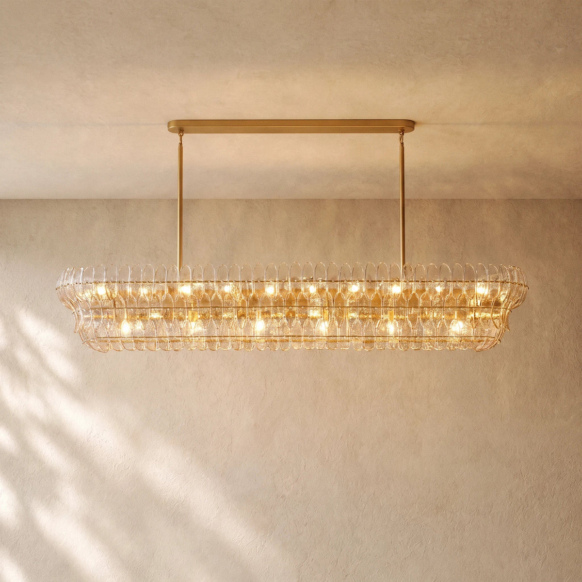 Ameliano Glass Linear Chandelier