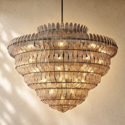 Ameliano Glass Round Chandelier