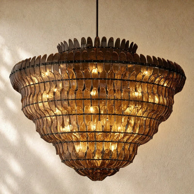Ameliano Glass Round Chandelier