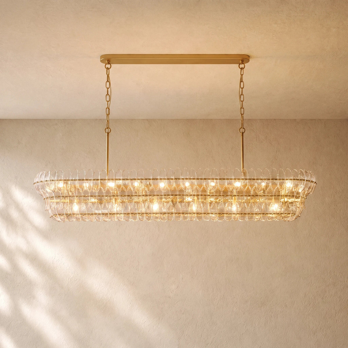 Ameliano Glass Linear Chandelier