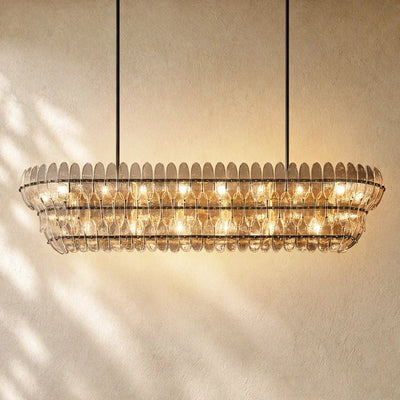 Ameliano Glass Linear Chandelier