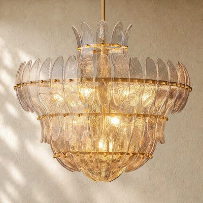 Ameliano Glass Round Chandelier