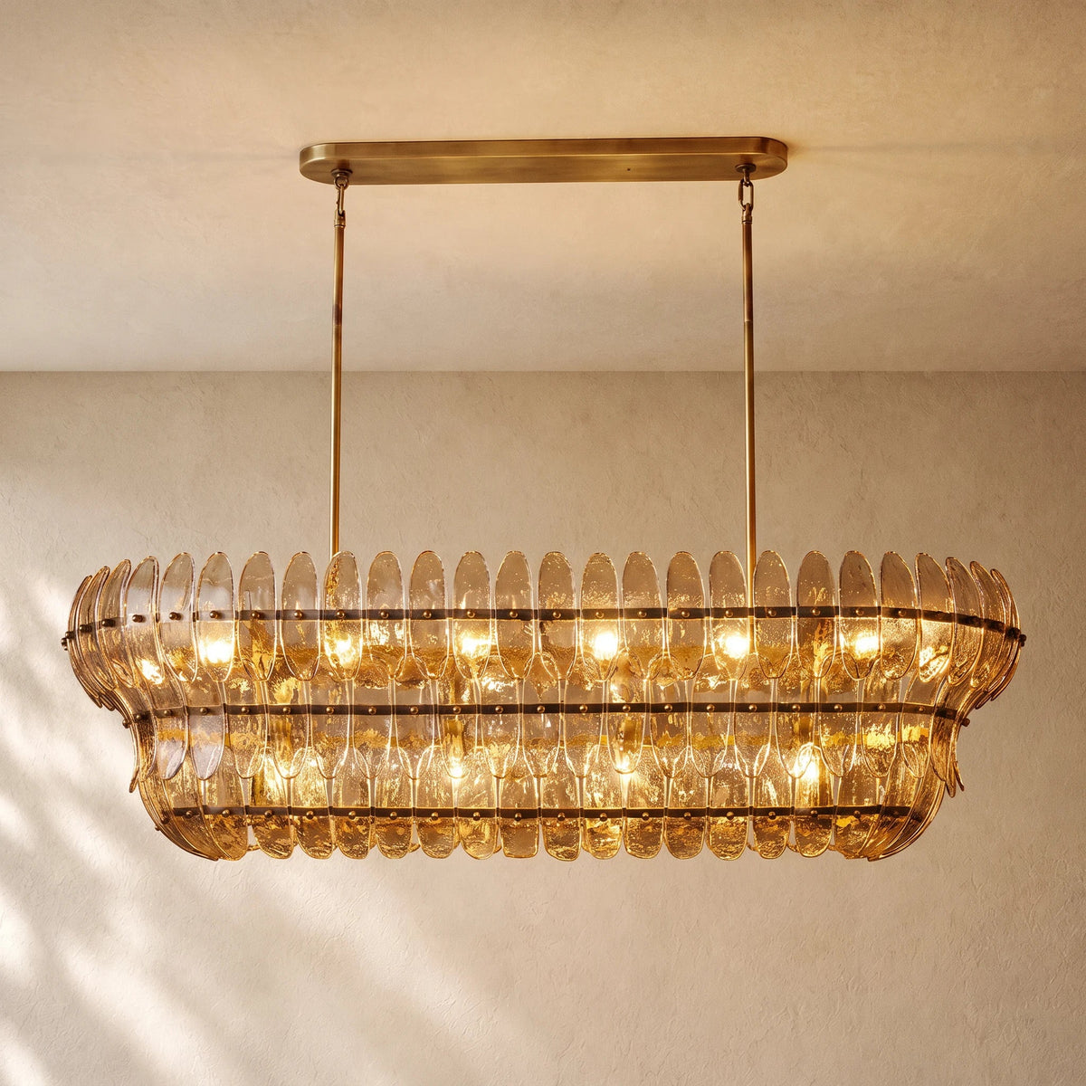 Ameliano Glass Linear Chandelier