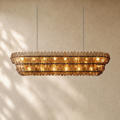 Ameliano Glass Linear Chandelier