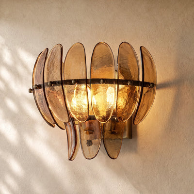 Ameliano Glass Sconce 12"