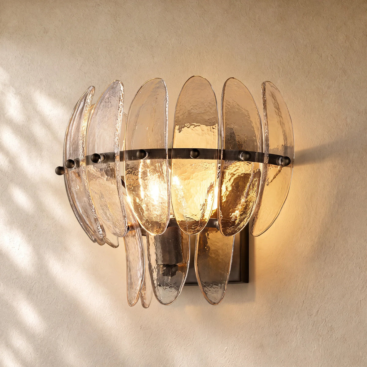 Ameliano Glass Sconce 12"
