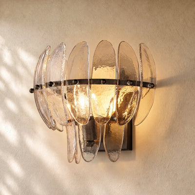 Ameliano Glass Sconce 12"