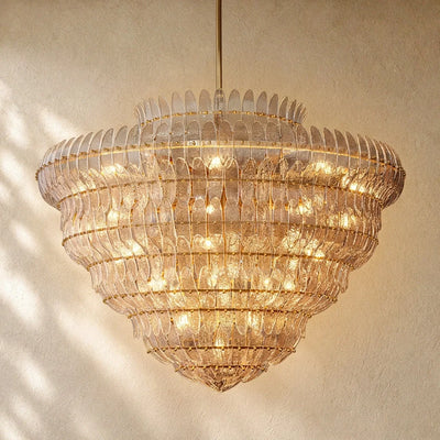 Ameliano Glass Round Chandelier