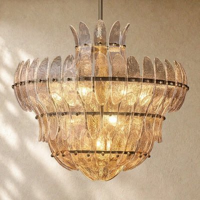 Ameliano Glass Round Chandelier