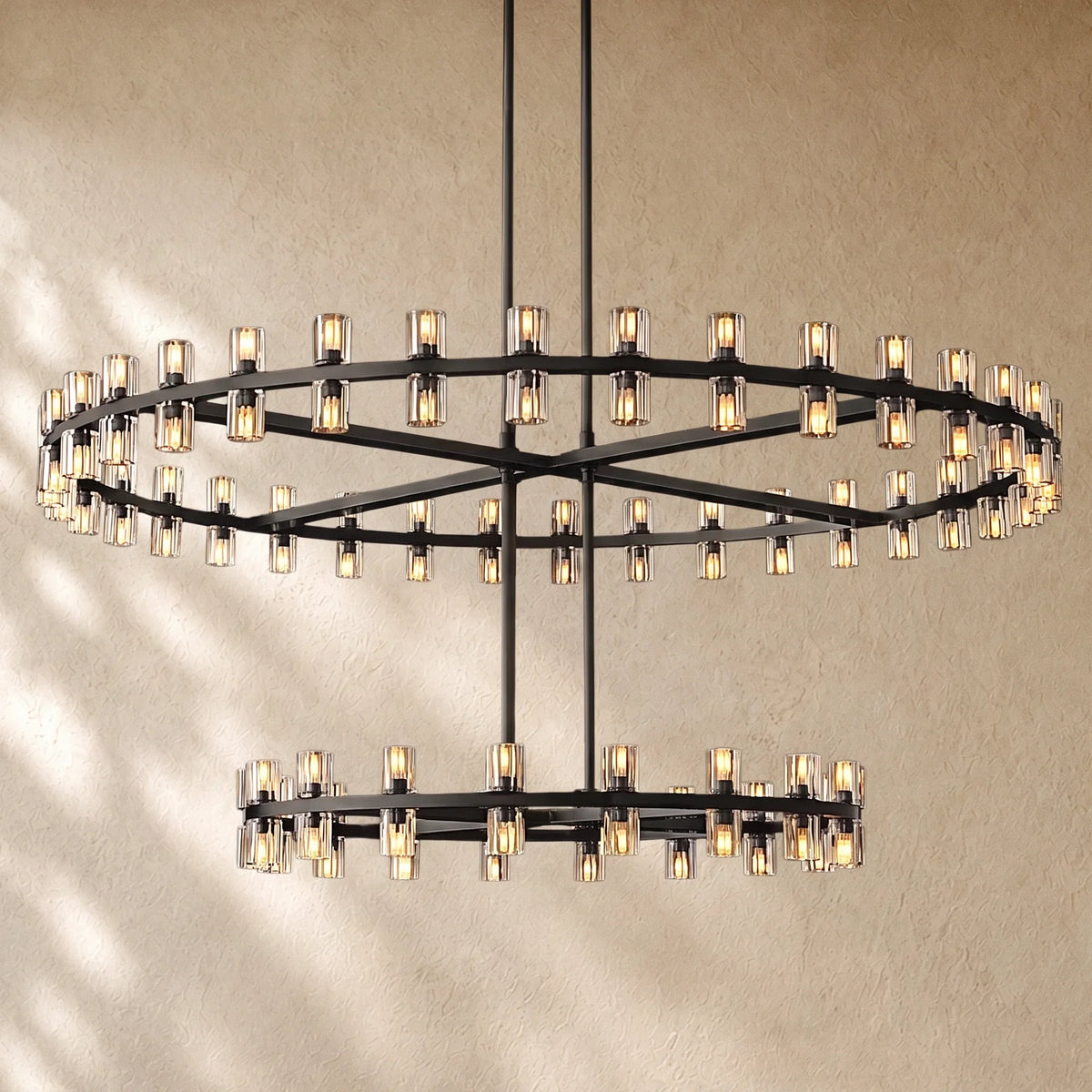 Arcacheno Round Two-Tier Chandelier