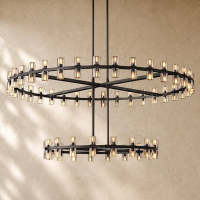 Arcacheno Round Two-Tier Chandelier