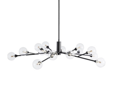 Sera Glass Globe Chandelier 36"47"59" - Cyran Lamps