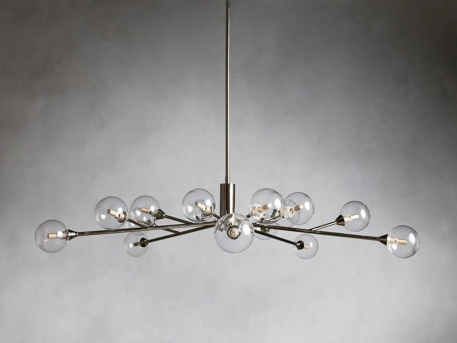 Sera Glass Globe Chandelier 36"47"59" - Cyran Lamps