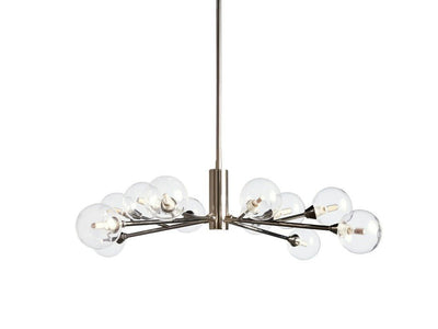 Sera Glass Globe Chandelier 36"47"59" - Cyran Lamps