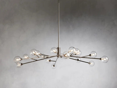 Sera Glass Globe Chandelier 36"47"59" - Cyran Lamps