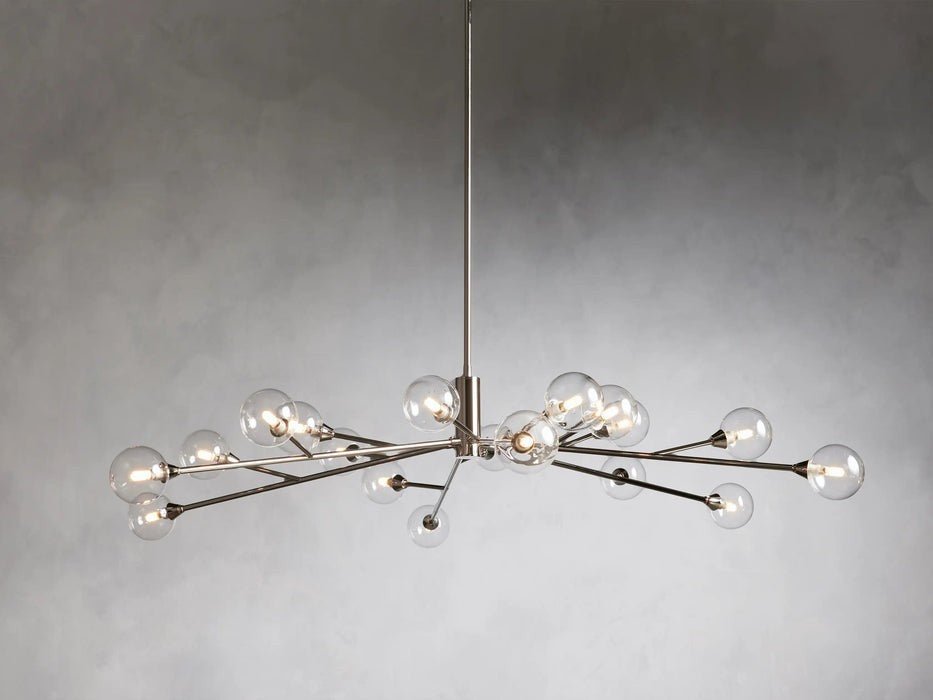 Sera Glass Globe Chandelier 36"47"59" - Cyran Lamps