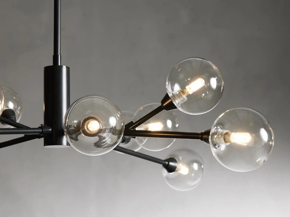 Sera Glass Globe Chandelier 36"47"59" - Cyran Lamps