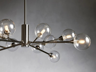 Sera Glass Globe Chandelier 36"47"59" - Cyran Lamps
