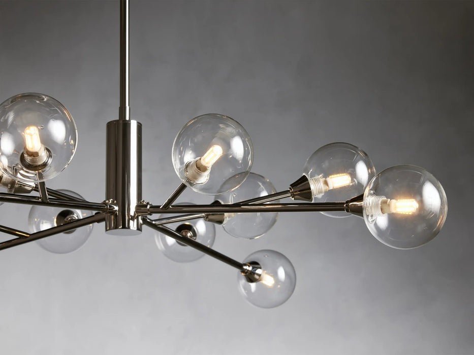 Sera Glass Globe Chandelier 36"47"59" - Cyran Lamps