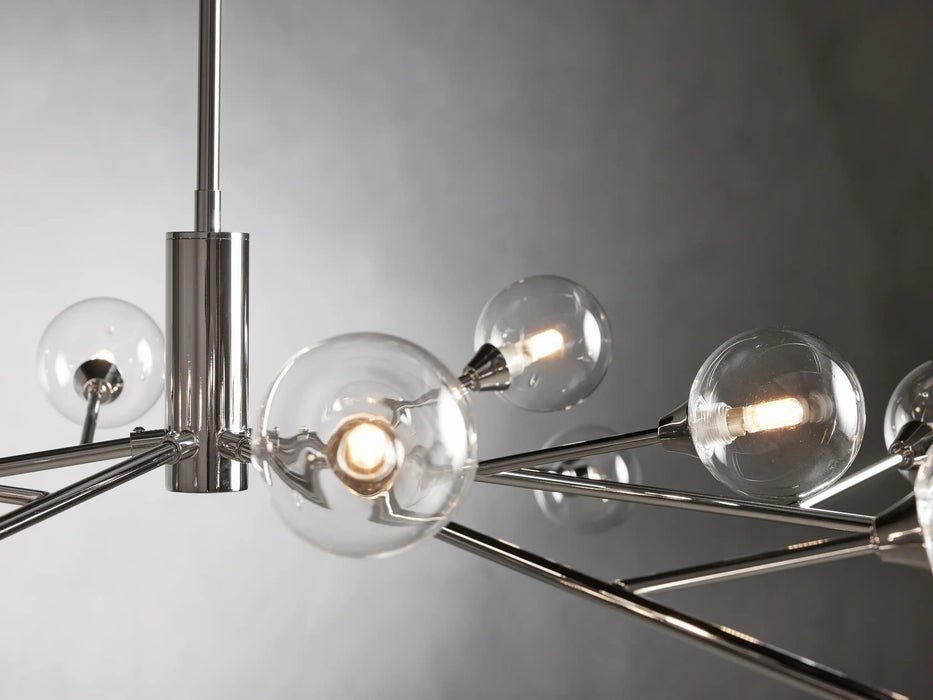 Sera Glass Globe Chandelier 36"47"59" - Cyran Lamps