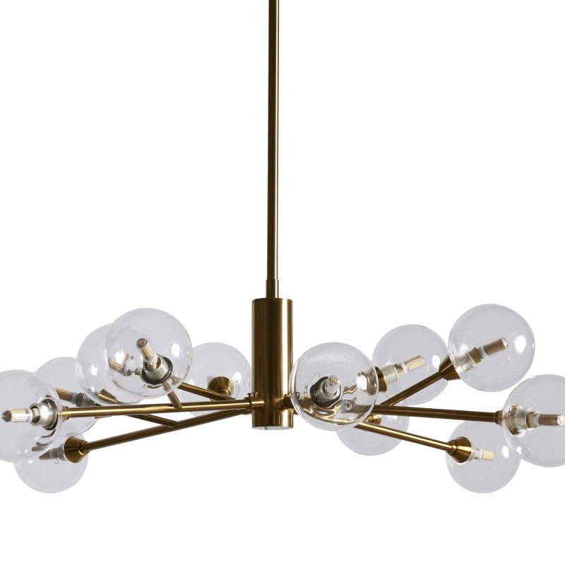Sera Glass Globe Chandelier 36"47"59" - Cyran Lamps