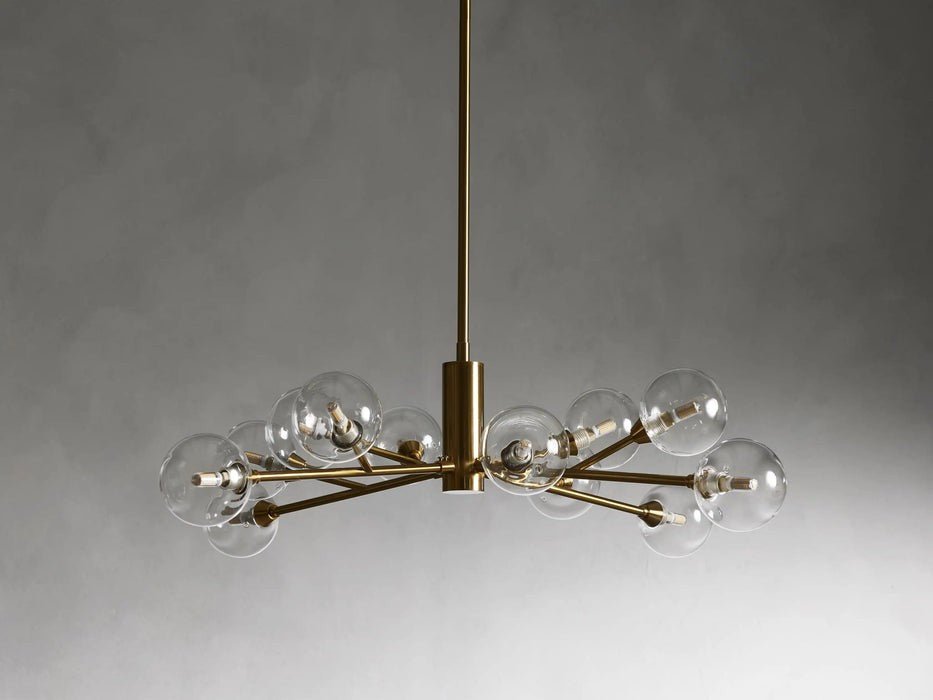 Sera Glass Globe Chandelier 36"47"59" - Cyran Lamps