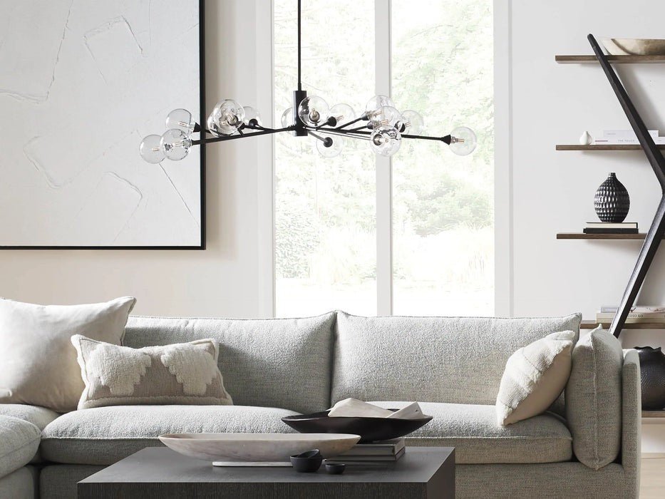 Sera Glass Globe Chandelier 36"47"59" - Cyran Lamps