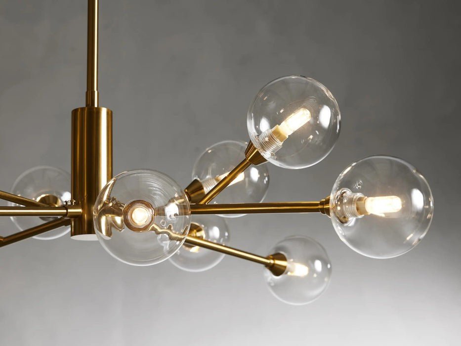 Sera Glass Globe Chandelier 36"47"59" - Cyran Lamps