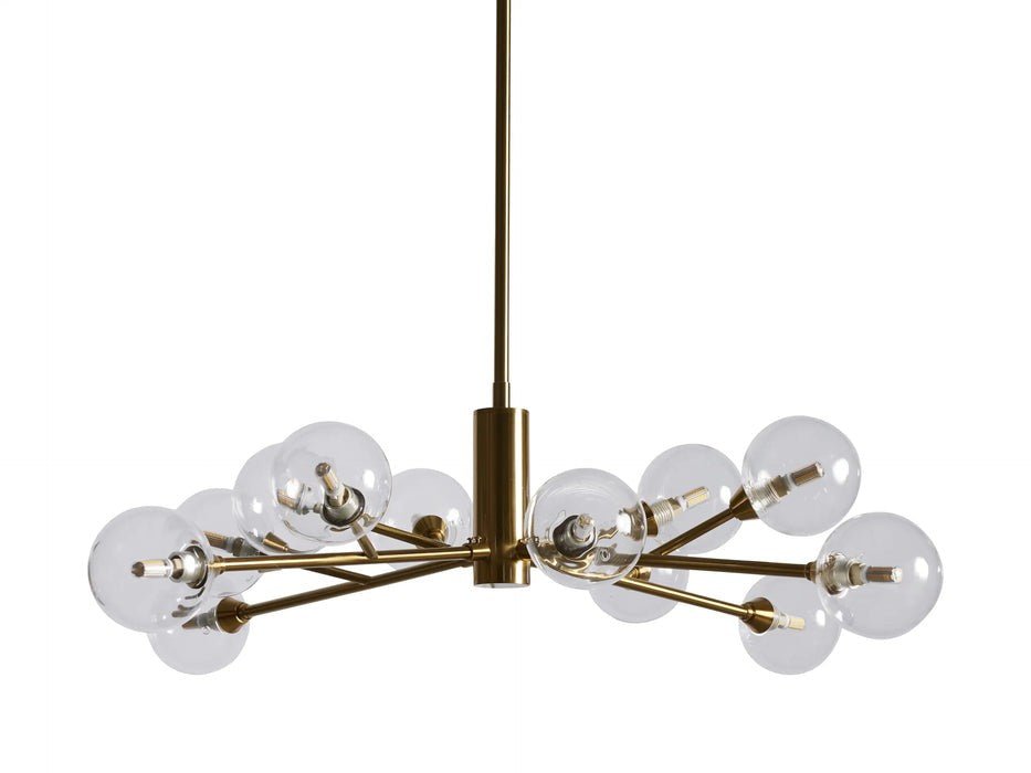 Sera Glass Globe Chandelier 36"47"59" - Cyran Lamps