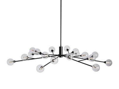 Sera Glass Globe Chandelier 36"47"59" - Cyran Lamps