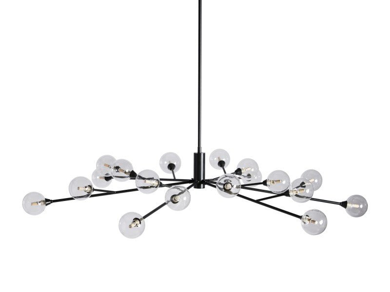 Sera Glass Globe Chandelier 36"47"59" - Cyran Lamps