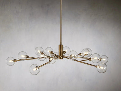 Sera Glass Globe Chandelier 36"47"59" - Cyran Lamps