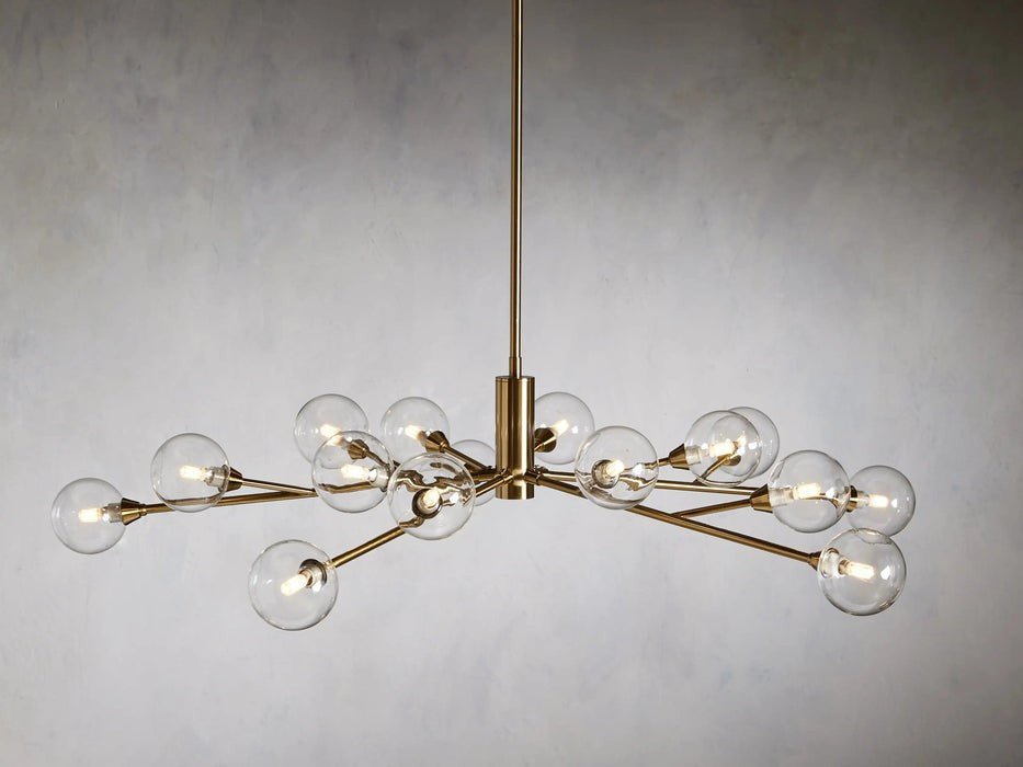 Sera Glass Globe Chandelier 36"47"59" - Cyran Lamps