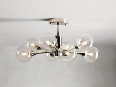 Sera Glass Globe Flushmount - Cyran Lamps