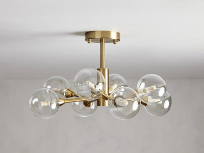 Sera Glass Globe Flushmount - Cyran Lamps
