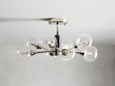 Sera Glass Globe Flushmount - Cyran Lamps