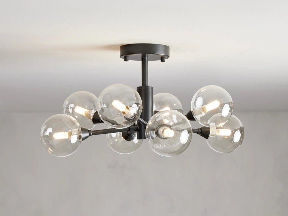 Sera Glass Globe Flushmount - Cyran Lamps